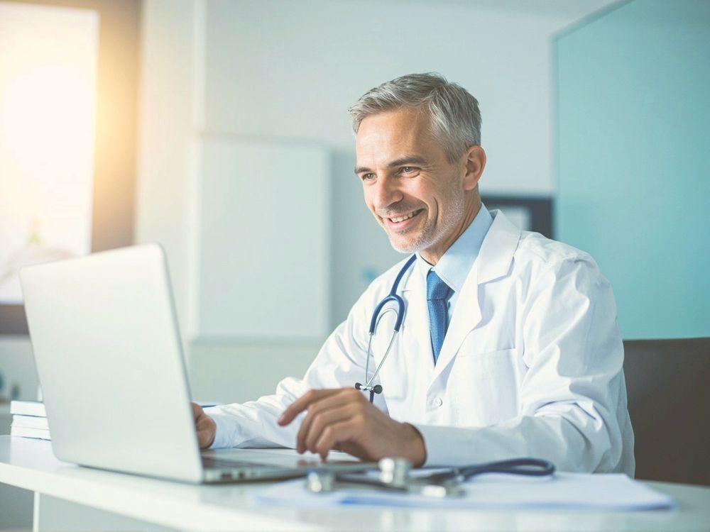 Online telemedicine consultation with a doctor